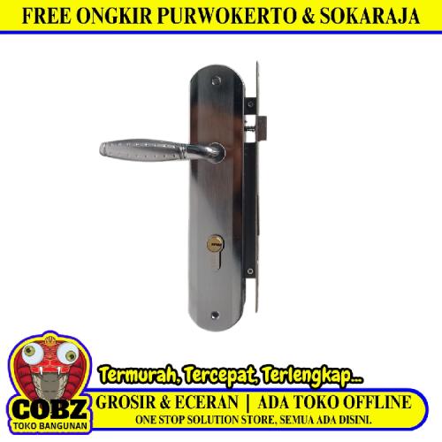 OLIQ L 01 SN / CP Handle Door Lock Tarikan Handle Kunci Pintu Besar Set