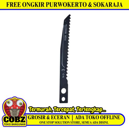 T 3 MAKITA Jigsaw Blade Gergaji Pedang Potong Besi Logam