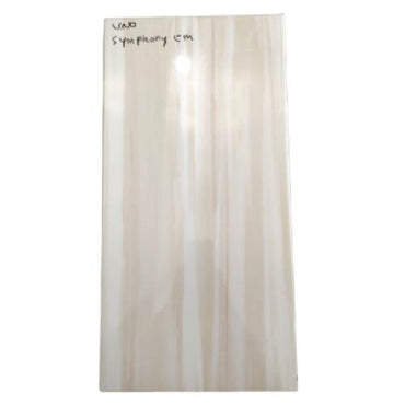 25 CM x 50CM / UNO SYMPHONY Keramik Dinding Kamar Mandi Glossy Cream Dus