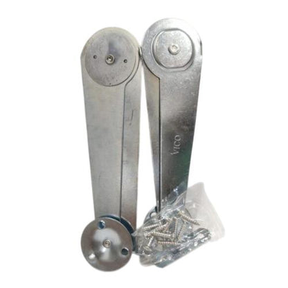 9 IN / VICO Tangan Gareng Engsel Salon Penahan Jendela Stainless Set