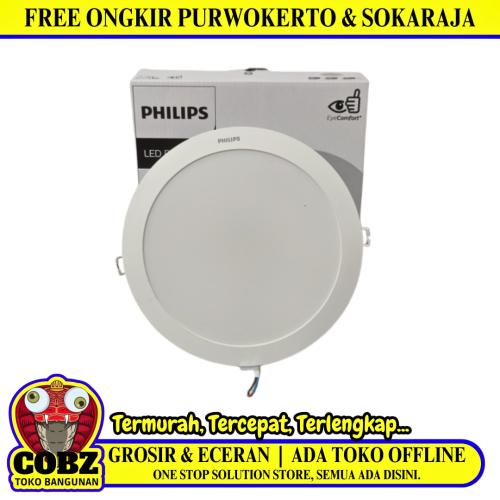 22 WATT / PHILIPS LED Downlight Lampu Tanam Plafon Putih