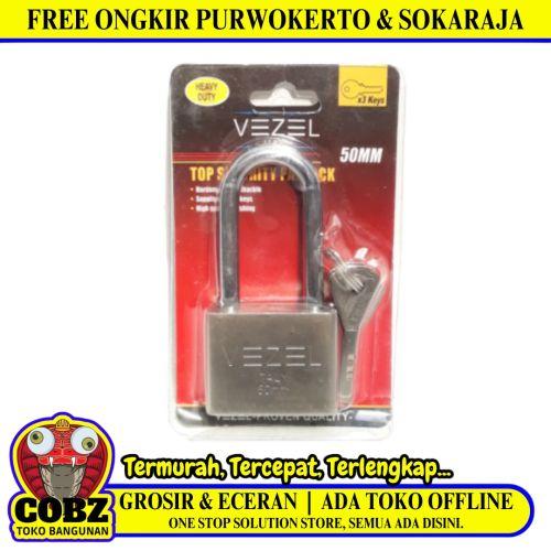50 MM / VEZEL Gembok Pintu Pagar Padlock Anti Maling Leher Panjang