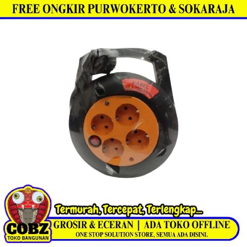 10 M / DEXTA DX-15 Kabel Roll Stop Kontak Colokan Full Tembaga Standar