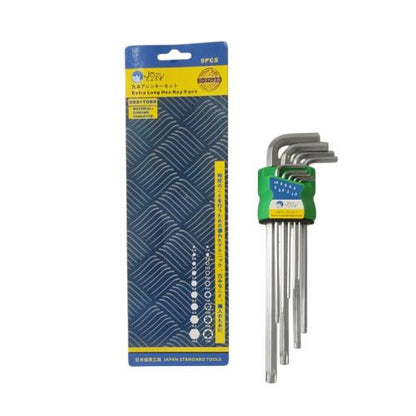 T 1.5 - T 10 / JOZU Kunci L Bintang Torx Key Panjang 9 Pcs Set