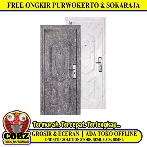 5 CM x 90 CM x 210 CM / FORTRESS MRBL  FORT 90.10 SINGLE Pintu Kamar Mandi Baja Putih Set
