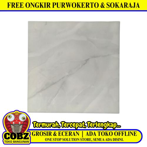 40 CM x 40 CM / ARWANA 9919 Keramik Lantai Rumah Glossy Grey Dus