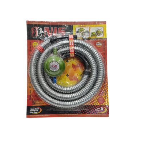 180 CM / NIS Selang + Regulator Kepala Gas LPG Tekanan Rendah Set