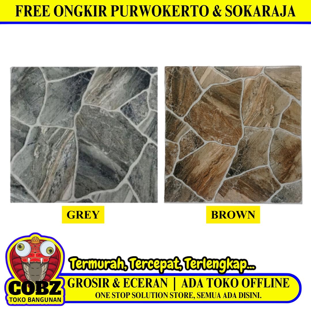 50 CM x 50 CM / UNO KILIMANJARO Keramik Lantai Teras Garasi Matte Dus