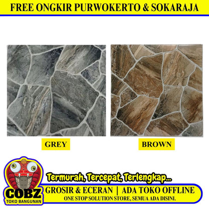 50 CM x 50 CM / UNO KILIMANJARO Keramik Lantai Teras Garasi Matte Dus