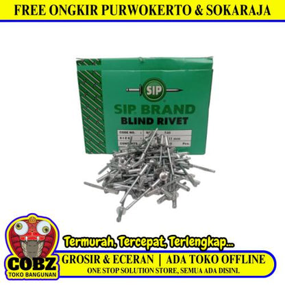 4 MM x 11 MM / SIP Paku Rivet Keling Tang Rivet No 540 Dus