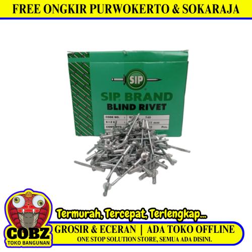 4 MM x 11 MM / SIP Paku Rivet Keling Tang Rivet No 540 Dus