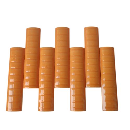 10 CM / TM Kuku Macan Bon Bon Lis Keramik Garis Orange Lembar
