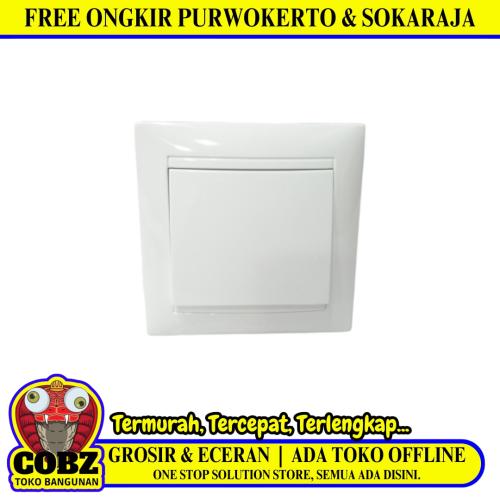 HIMELNGNEURAY Saklar Tunggal Single Engkel 1 Gang Tanam IB Inbow Putih