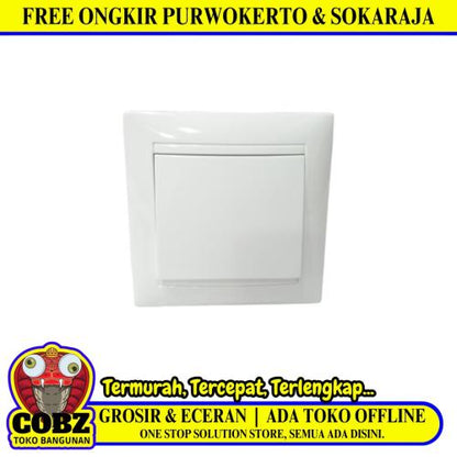 HIMELNGNEURAY Saklar Tunggal Single Engkel 1 Gang Tanam IB Inbow Putih