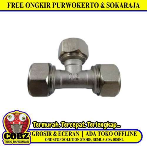 T 16 / WESTPEX Tee Sambungan Fitting Selang Pex Air Panas Stainless