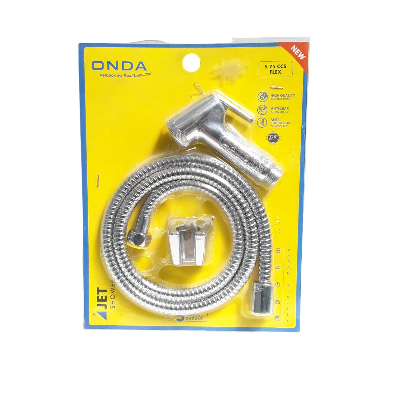 1/2 IN x 120 CM / ONDA S75 CCS Jet Shower Cebok Toilet Stainless Set