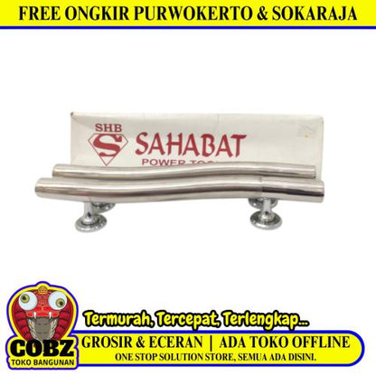 33 CM / SAHABAT Tarikan Pegangan Pull Handle Pintu Stainless Silver Set
