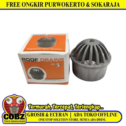3 IN / TM Roof Drain Saringan Pipa Talang Dak Plastik PVC