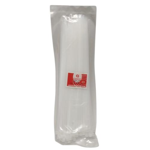 3.6 MM x 250 MM / COSCO Kabel Cable Ties Tali Ripet 25 CM Putih Pack