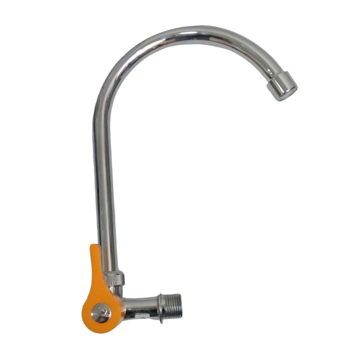 1/2 IN / GRAVINO Kran Angsa Sink Bak Cuci Piring Tembok Stainless