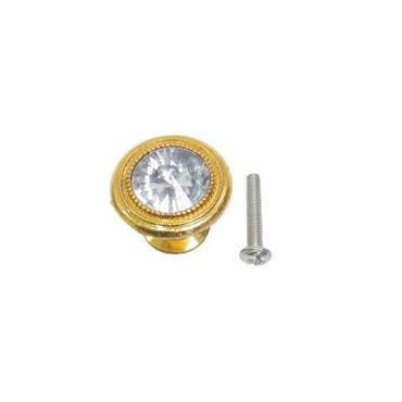 D 2 1/2 CM / COBZ Tarikan Pegangan Handle Laci Lemari Bulat Stainlees Kuning