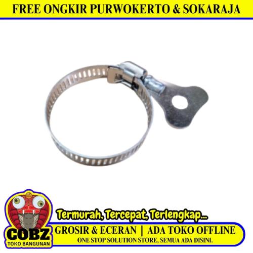 1 1/4 IN / TM Kuping SS Klem Selang Air Gas LPG Regulator Hose Clamp Stainless