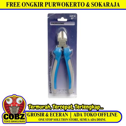 6 IN / PAORISONIC 62P-6 Tang Potong Kawat Kabel Diagonal Cutting Pliers