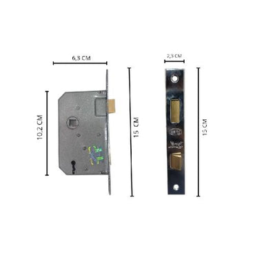 CAP KUDA MORTISE Handle Door Lock Tarikan Handle Kunci Pintu Kecil Set