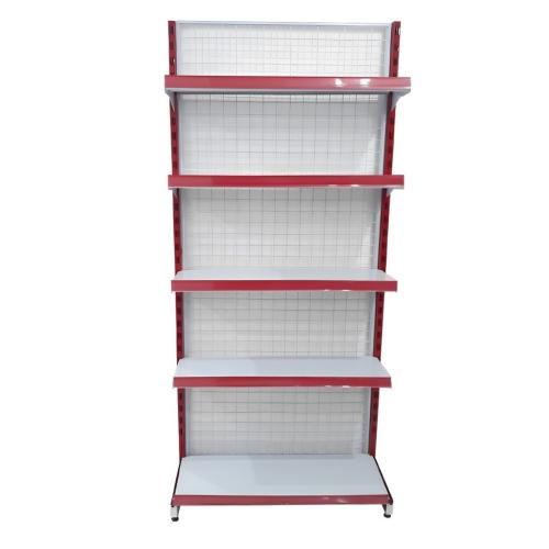 SB 35 CM x L 90 CM x 200 CM / TM DS Rak Minimarket Gondola Single Starting Merah Putih Set