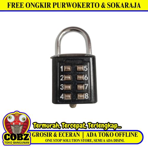 35 MM / SOLIGEN Gembok Nomor Pin Angka Tas Kunci Koper Travel Lock