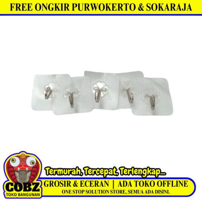 COBZ Kapstok Cantel Gantungan Baju Dinding Mini Besi Set