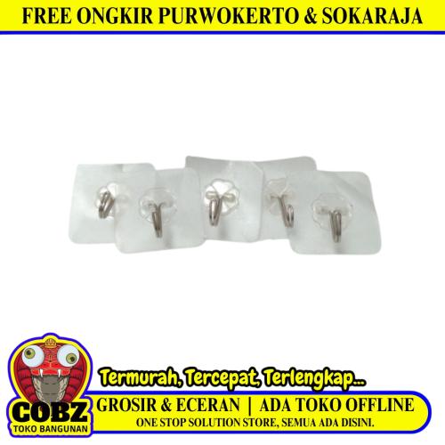 COBZ Kapstok Cantel Gantungan Baju Dinding Mini Besi Set