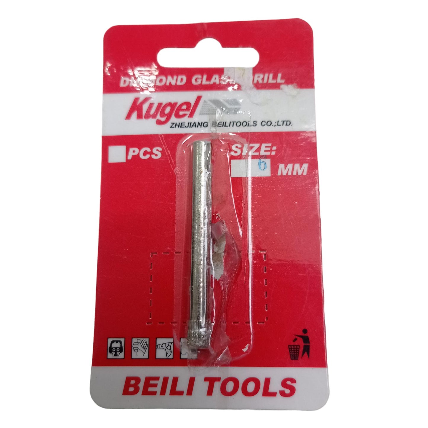 6 MM / KUGEL Mata Coring Diamond Core Pelubang Keramik Granit Kaca