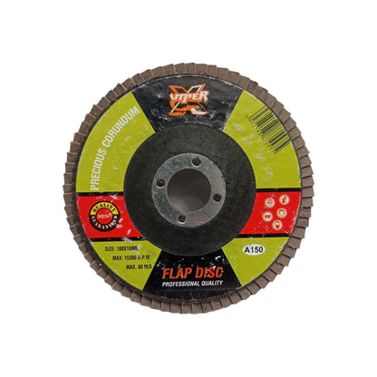 4 IN x GRIT 150 / VIPER Flap Disc Mata Gerinda Amplas Susun Kipas