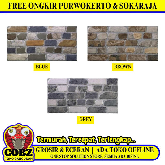 20 CM x 40 CM / PERFECTO DENVER Keramik Dinding Dapur Teras Matte Dus