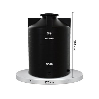 5200 L / M POIN + WAVE P 5500 Water Torrent Tangki Tandon Air PVC Black Granite + Acc Set
