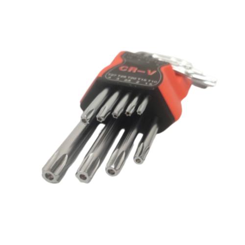 T 10 - T 50 / QTOOLS Kunci L Bintang Torx Key Pendek 9 Pcs Set