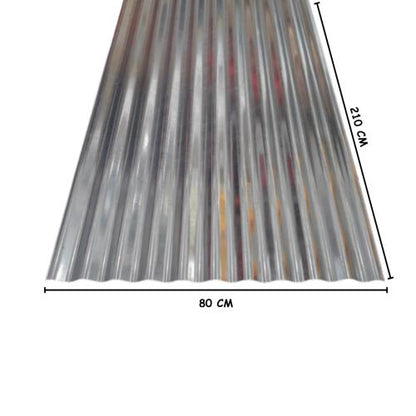 0.2 MM X 80 CM X 210 CM / NM Seng Gelombang 7 Kaki Anti Karat Lembar