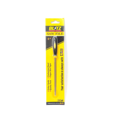 4 IN / BLITZ Kikir Besi Asah Needle Files Segitiga Gagang Karet