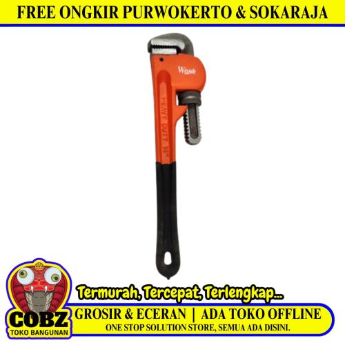 14 IN / WEST Kunci Pipa Ledeng Inggris Bago Adjustable Pipe Wrench