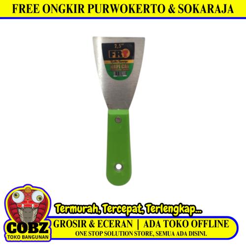 2 1/2 IN / FRT Sekrap Kape Scrapper Cat Perata Acian Gagang Bahan