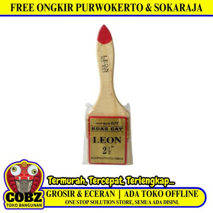 2 1/2 IN / LEON NO. 833 Kuas Cat Tembok Kayu Besi Air Acyrlic Paint Brush
