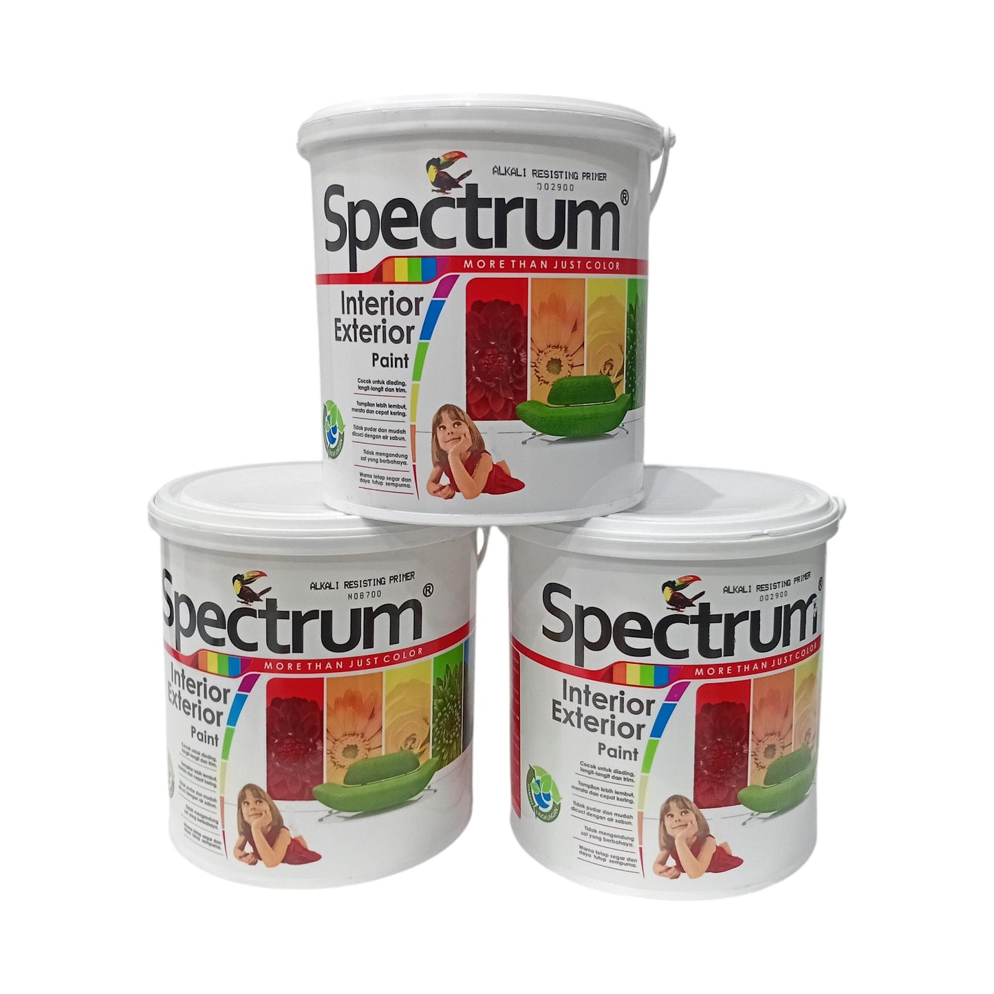 5 KG / SPECTRUM Exterior Cat Dasar Tembok Sealer Primer Wall Paint Galon