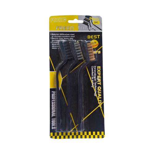 7 IN / FREED 01 Sikat Kawat Nylon Pembersih Kerak Karat Mini Set