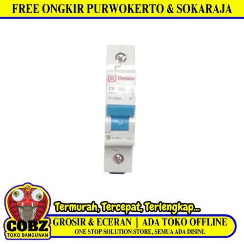 6 A / BROCO MCB Pemutus Sekring Sirkuit Arus Listrik Circuit Breaker