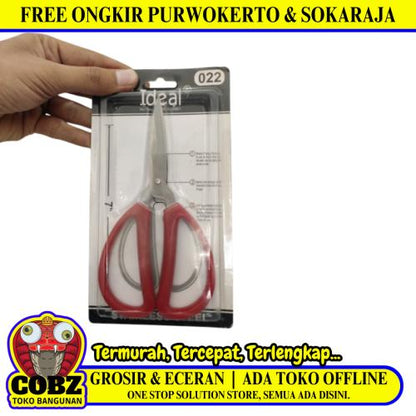7 IN / IDEAL KDK022 Gunting Kertas Kantor Stationary Office Paper Scissors