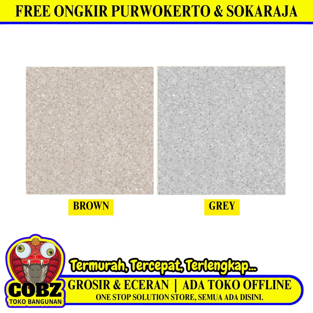 25 CM x 25 CM / ASIA TILE ROMA Keramik Lantai Matte Brown Dus