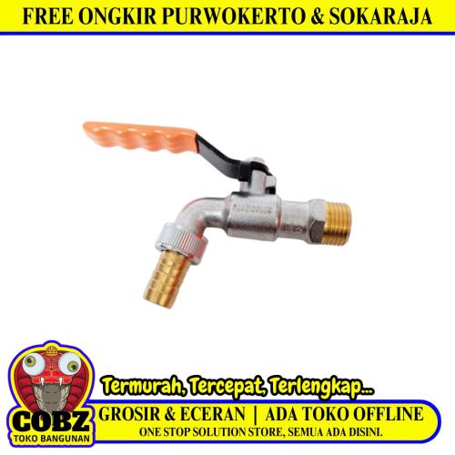 1/2 IN /PAORISONIC 03 Kran Air Tembok Taman Bola Ball Valve Stainless