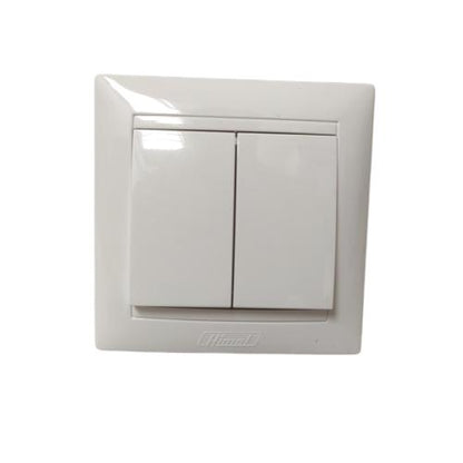 HIMEL Saklar Ganda Double Seri 2 Gang Tanam IB Inbow Putih