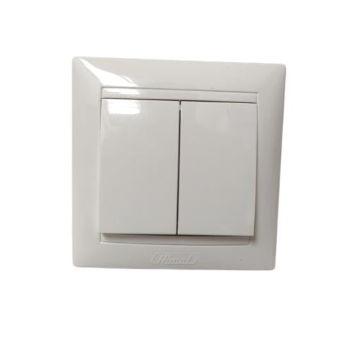 HIMEL Saklar Ganda Double Seri 2 Gang Tanam IB Inbow Putih